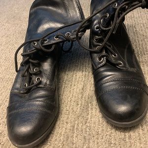 Combat Laced Ankle Boots